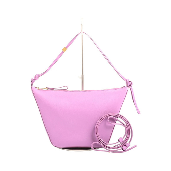 Loewe Handbags - Loewe Hammock Hobo Shoulder Bag Leather Purple